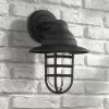 John Timberland Marlowe Rustic Industrial Farmhouse Outdoor Wall Light Fixture Black Hooded Cage 13" Clear Glass For Post Exterior Barn Deck House