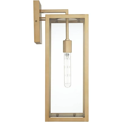 John Timberland Titan Modern Outdoor Wall Light Fixture Soft Gold 20 1/4" Clear Glass For Post Exterior Barn Deck House Porch Yard Posts Patio Home 8 John Timberland Titan Modern Outdoor Wall Light Fixture Soft Gold 20 1/4" Clear Glass For Post Exterior Barn Deck House Porch Yard Posts Patio Home - Image 6