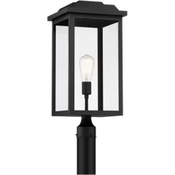 John Timberland Eastcrest Modern Outdoor Post Light Textured Black 22 1/2" Clear Glass Panels For Exterior Barn Deck House Porch Yard Patio Outside 10 John Timberland Eastcrest Modern Outdoor Post Light Textured Black 22 1/2" Clear Glass Panels For Exterior Barn Deck House Porch Yard Patio Outside -John Timberland GUEST 0af94481 aeec 49c4 ad47 b8bdd006b15e