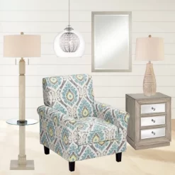 John Timberland Southwest Rustic Table Lamp 27" Tall Faux Light Wood Oatmeal Fabric Drum Shade For Living Room Bedroom Bedside Nightstand -John Timberland GUEST 0c5c7692 1d4c 4d24 84e3 e31c4de0e669