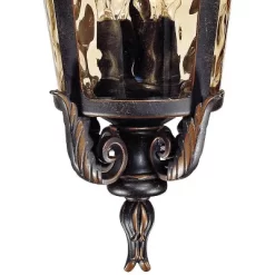 John Timberland Casa Marseille Vintage Rustic Outdoor Hanging Light Veranda Bronze Scroll 26 1/4" Champagne Water Glass For Post Exterior Barn Deck -John Timberland GUEST 0ea9d854 addd 4d7a 9414 d5ae0887cfdd