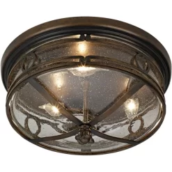 John Timberland Beverly Drive Rustic Flush Mount Outdoor Ceiling Light Bronze 7" Clear Seedy Glass For Post Exterior Barn Deck House Porch Yard Patio 12 John Timberland Beverly Drive Rustic Flush Mount Outdoor Ceiling Light Bronze 7" Clear Seedy Glass For Post Exterior Barn Deck House Porch Yard Patio -John Timberland GUEST 14b4eddc 5685 4815 af28 ad06e89e798a