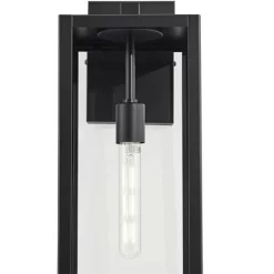 John Timberland Titan Modern Outdoor Wall Light Fixture Mystic Black 20" Clear Glass For Post Exterior Barn Deck House Porch Yard Patio Home Outside -John Timberland GUEST 150f51d2 fe56 4ae4 a730 0deedc2301c7