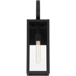 John Timberland Modern Outdoor Wall Light Fixtures Set Of 2 Deep Black 21" Clear Glass For Post Exterior Barn Deck House Porch -John Timberland GUEST 15d3dd43 41bf 421c 8885 0f56c2699489