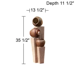 John Timberland Rustic Outdoor Floor Water Fountain 35 1/2" High Three Cascading Urn Pillar For Yard Garden Patio Deck Home -John Timberland GUEST 15fadf61 8beb 40b7 9417 6e4075409ecc