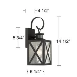 John Timberland Vintage Outdoor Wall Light Fixtures Set Of 2 Textured Black 14 1/2" Dusk To Dawn Motion Sensor For Exterior House 15 John Timberland Vintage Outdoor Wall Light Fixtures Set Of 2 Textured Black 14 1/2" Dusk To Dawn Motion Sensor For Exterior House -John Timberland GUEST 1cf4916c fd34 40a2 b749 a8aebaf00a39