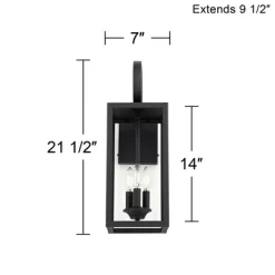 John Timberland Mira Modern Outdoor Wall Light Fixture Flat Black 21 1/2" Clear Glass For Post Exterior Barn Deck House Porch Yard Posts Patio Home 17 John Timberland Mira Modern Outdoor Wall Light Fixture Flat Black 21 1/2" Clear Glass For Post Exterior Barn Deck House Porch Yard Posts Patio Home -John Timberland GUEST 24f2a55d 57d9 40c0 9e90 adcdcf6fe74a