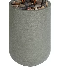 John Timberland Leonisis Rustic Cascading Leaves Outdoor Floor Water Fountain 38 1/2" For Yard Garden Patio Home Deck Lawn Porch House -John Timberland GUEST 2739a7b8 7286 45ef 9a79 4087f4d1425c