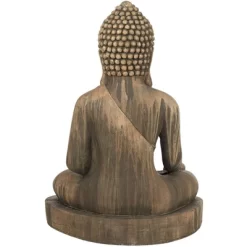 John Timberland Sitting Buddha Statue Sculpture Zen Decor Outdoor Garden Front Porch Patio Yard Outside Weathered Light Sandstone Finish 29 1/2" Tall -John Timberland GUEST 2895b7ea d30a 432f acba 4cc6c15db074