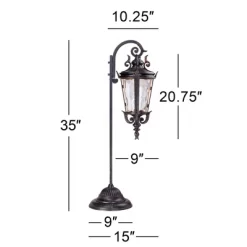 John Timberland Casa Marseille™ 35"H Bronze LED Path Lights Set Of 2 -John Timberland GUEST 2a5f790b 4c3b 45ba b54f df0a29cd76eb