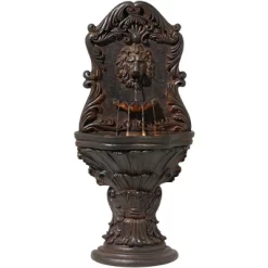 John Timberland Imperial Lion Acanthus Rustic Outdoor Floor Wall Water Fountain With LED Light 50" For Yard Garden Patio Home Deck Porch House Balcony -John Timberland GUEST 2c703b26 94c9 4ce7 bc7f 0fe3c665ac4c