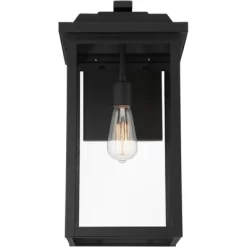 John Timberland Eastcrest Modern Outdoor Wall Light Fixture Textured Black 20 1/2" Clear Glass Panels For Post Exterior Barn Deck House Porch Patio -John Timberland GUEST 2c738c4a e682 403b b48f c21f81562d3f