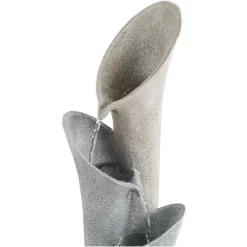 John Timberland Bell Modern Zen 4 Tier Cascading Outdoor Floor Water Fountain 34" For Yard Garden Patio Home Deck Porch House Exterior Balcony Roof -John Timberland GUEST 2d8fedc7 9342 4007 82d8 9342a61e54c5