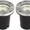 John Timberland Teka 3 3/4"W Black LED In-Ground Landscape Lights Set Of 2