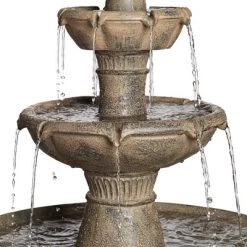 John Timberland Louvre Rustic 3 Tier Cascading Outdoor Floor Water Fountain With LED Light 44" For Yard Garden Patio Home Deck Porch Exterior Balcony 12 John Timberland Louvre Rustic 3 Tier Cascading Outdoor Floor Water Fountain With LED Light 44" For Yard Garden Patio Home Deck Porch Exterior Balcony -John Timberland GUEST 316c1bd4 18ad 4257 bc98 4ffeef8dcd05
