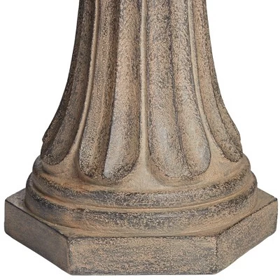 John Timberland Farron Rustic 3 Tier Basin Outdoor Floor Water Fountain With LED Light 46" For Yard Garden Patio Home Deck Porch Exterior Balcony Roof 8 John Timberland Farron Rustic 3 Tier Basin Outdoor Floor Water Fountain With LED Light 46" For Yard Garden Patio Home Deck Porch Exterior Balcony Roof - Image 6