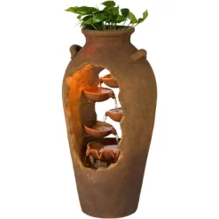 John Timberland Cascade Rustic Asian Planter Urn Outdoor Floor Water Fountain With LED Light 33" For Yard Garden Patio Home Deck Porch Exterior House 10 John Timberland Cascade Rustic Asian Planter Urn Outdoor Floor Water Fountain With LED Light 33" For Yard Garden Patio Home Deck Porch Exterior House -John Timberland GUEST 3755f8fd f6eb 43b0 82d5 2b763c08ced1