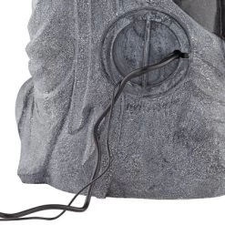 John Timberland Sitting Buddha Zen Outdoor Water Fountain With LED Light 28" For Yard Garden Patio Deck Porch House Exterior Balcony Meditation -John Timberland GUEST 395d613d 50bc 4f71 a9e1 f8141834531a