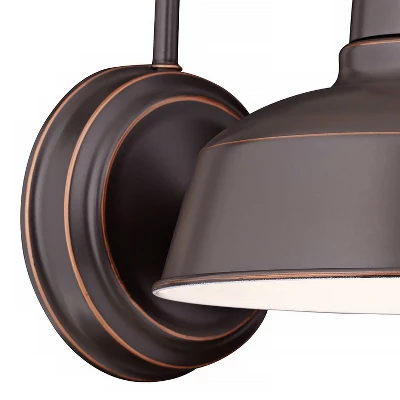 John Timberland Rustic Farmhouse Outdoor Wall Light Fixture Urban Barn Oil Rubbed Bronze Steel 13" For Exterior House Porch Patio 5 John Timberland Rustic Farmhouse Outdoor Wall Light Fixture Urban Barn Oil Rubbed Bronze Steel 13" For Exterior House Porch Patio - Image 3