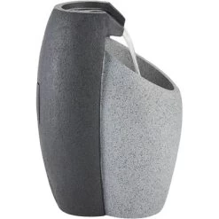 John Timberland Modern Outdoor Floor Water Fountain With Light LED 25" High Waterfall For Yard Garden Patio Deck Home -John Timberland GUEST 41c6285e 6e21 486f b3d8 fdc42876ac40