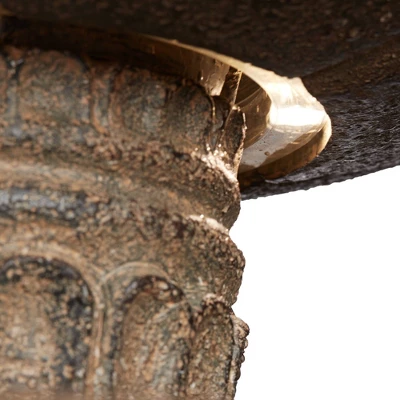 John Timberland Farron Rustic 3 Tier Basin Outdoor Floor Water Fountain With LED Light 46" For Yard Garden Patio Home Deck Porch Exterior Balcony Roof 7 John Timberland Farron Rustic 3 Tier Basin Outdoor Floor Water Fountain With LED Light 46" For Yard Garden Patio Home Deck Porch Exterior Balcony Roof - Image 5