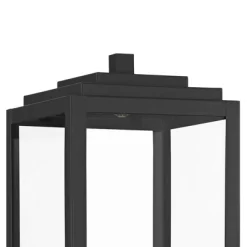 John Timberland Titan Modern Outdoor Post Light Mystic Black 21 3/4" Clear Glass Panels For Exterior Barn Deck House Porch Yard Patio Home Outside -John Timberland GUEST 48e3fd46 6afe 4ef0 b2a3 00099c77a2bd