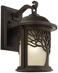 John Timberland Mission Outdoor Wall Light Fixture Bronze Tree Motif 12 1/4" Amber Glass Lantern For Exterior House Porch Patio 15 John Timberland Mission Outdoor Wall Light Fixture Bronze Tree Motif 12 1/4" Amber Glass Lantern For Exterior House Porch Patio -John Timberland GUEST 49830ec2 694a 45c0 a83e 8ff009e662fa