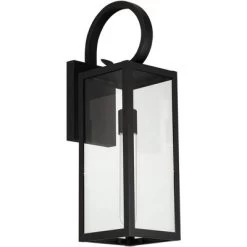 John Timberland Modern Outdoor Wall Light Fixture Deep Black 21" Clear Glass For Post Exterior Barn Deck House Porch Yard Patio -John Timberland GUEST 4c4c6fe7 1d19 40a9 a92c 2a198fbba458