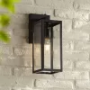 John Timberland Titan Modern Outdoor Wall Light Fixture Mystic Black Dusk To Dawn 14" Clear Glass For Post Exterior Barn Deck House Porch Yard Patio -John Timberland GUEST 4f489f2c b716 4bd3 8bb3 e33b8e4d94b6