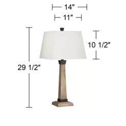John Timberland Buchan Rustic Farmhouse Table Lamps 29 1/2" Tall Set Of 2 Faux Wood Oatmeal Square Shade For Bedroom Living Room Bedside Nightstand 13 John Timberland Buchan Rustic Farmhouse Table Lamps 29 1/2" Tall Set Of 2 Faux Wood Oatmeal Square Shade For Bedroom Living Room Bedside Nightstand -John Timberland GUEST 4fc8d527 9aec 43f6 873a 52180bd61729