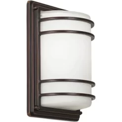 John Timberland Habitat Modern Outdoor Wall Light Fixtures Set Of 2 Rubbed Bronze 11" Opal Glass For Post Exterior Barn Deck House Porch Yard Patio -John Timberland GUEST 50b41648 13a5 42a6 9256 49e252625e5b