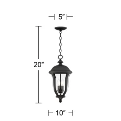 John Timberland Park Sienna Vintage Outdoor Hanging Light Black Metal 20" Clear Glass For Post Exterior Barn Deck House Porch Yard Patio Home Outside 11 John Timberland Park Sienna Vintage Outdoor Hanging Light Black Metal 20" Clear Glass For Post Exterior Barn Deck House Porch Yard Patio Home Outside -John Timberland GUEST 52dac0d2 1ce1 42b4 845c 9053afde8618