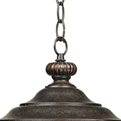 John Timberland Bellagio Rustic Outdoor Hanging Light Bronze 18" Champagne Hammered Glass Damp Rated For Post Exterior Barn Deck House Porch Patio -John Timberland GUEST 550ab1e5 5116 4bb8 b6ff 3213f2a84a08