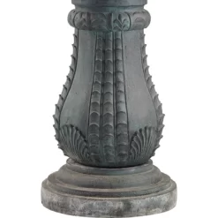 John Timberland Hampton Rustic 4 Tier Cascading Outdoor Floor Water Fountain With LED Light 56 3/4" For Yard Garden Patio Deck Porch Exterior Balcony -John Timberland GUEST 589b9846 b6ae 49eb a326 8bd033003088