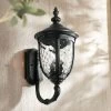 John Timberland Bellagio Vintage Rustic Outdoor Wall Light Fixture Textured Black Upbridge 21" Clear Hammered Glass For Post Exterior Barn Deck House -John Timberland GUEST 5ad5fcdb 6749 4d70 9a84 11c891749474
