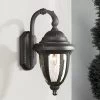 John Timberland Casa Sierra Rustic Vintage Outdoor Wall Light Fixture Black Downbridge 18 1/2" Clear Seedy Glass For Post Exterior Barn Deck House -John Timberland GUEST 5af06868 340a 45da 9fce 354fe245669d