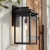 John Timberland Eastcrest Modern Outdoor Wall Light Fixture Textured Black 20 1/2" Clear Glass Panels For Post Exterior Barn Deck House Porch Patio -John Timberland GUEST 5c19b1a3 a279 48d2 8e41 374a5c616237