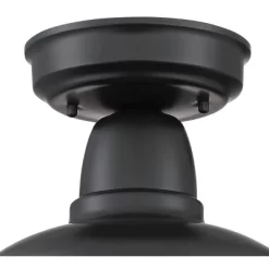 John Timberland Urban Barn Rustic Farmhouse Semi Flush Mount Outdoor Ceiling Light Black Metal 10 1/4" For Post Exterior Barn Deck House Porch Yard -John Timberland GUEST 5cd4e2e0 8bc2 4354 9b19 49319c211794