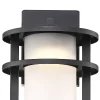 John Timberland Aline Modern Outdoor Wall Light Fixtures Set Of 2 Black Metal LED 13" White Frosted Glass For Post Exterior Barn Deck -John Timberland GUEST 5f4febb7 1001 4878 ac1d b4b8dc73af41