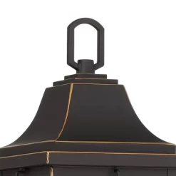 John Timberland Sunderland Rustic Mission Outdoor Wall Light Fixture Black Gold 15" Clear Glass For Post Exterior Barn Deck House Porch Yard Patio -John Timberland GUEST 613c77bf 9a00 4c62 ad55 67009c12ec7d