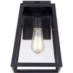 John Timberland Arrington Modern Outdoor Wall Light Fixture Mystic Black 13" Clear Glass For Post Exterior Barn Deck House Porch Yard Posts Patio Home -John Timberland GUEST 62306928 f87e 40bb 80d1 d4c5842e8225