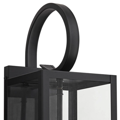John Timberland Mira Modern Outdoor Wall Light Fixture Flat Black 21 1/2" Clear Glass For Post Exterior Barn Deck House Porch Yard Posts Patio Home 4 John Timberland Mira Modern Outdoor Wall Light Fixture Flat Black 21 1/2" Clear Glass For Post Exterior Barn Deck House Porch Yard Posts Patio Home - Image 2