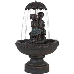 John Timberland Boy And Girl Under Umbrella Modern Outdoor Water Fountain 40" For Yard Garden Patio Home Deck Porch House Exterior Balcony Roof Decor 13 John Timberland Boy And Girl Under Umbrella Modern Outdoor Water Fountain 40" For Yard Garden Patio Home Deck Porch House Exterior Balcony Roof Decor -John Timberland GUEST 6751e379 79aa 44f0 847d 51886bddcad5