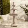 John Timberland Stafford Rustic 3 Tier Cascading Bubbler Outdoor Floor Water Fountain 48" For Yard Garden Patio Home Deck Porch House Exterior Balcony -John Timberland GUEST 6a13d6c9 0f8c 4882 b1dc 1a45e5ff4e5e