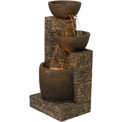 John Timberland Outdoor Floor Water Fountain Three Bowl Floor Cascade 35" For Yard Garden Lawn 15 John Timberland Outdoor Floor Water Fountain Three Bowl Floor Cascade 35" For Yard Garden Lawn -John Timberland GUEST 6a1c6678 5708 4817 9c4a 57e39ecd7c8f