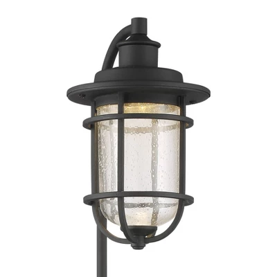 John Timberland Markham 26 1/2" High Textured Black LED Path Lights Set Of 2 3 John Timberland Markham 26 1/2" High Textured Black LED Path Lights Set Of 2