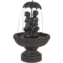 John Timberland Boy And Girl Under Umbrella Modern Outdoor Water Fountain 40" For Yard Garden Patio Home Deck Porch House Exterior Balcony Roof Decor 15 John Timberland Boy And Girl Under Umbrella Modern Outdoor Water Fountain 40" For Yard Garden Patio Home Deck Porch House Exterior Balcony Roof Decor -John Timberland GUEST 6a659627 3286 4077 9522 df2fb709f85a