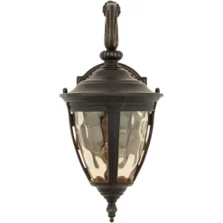 John Timberland Vintage Outdoor Wall Light LED Fixtures Set Of 2 Bronze 13 1/2" Champagne Glass For Exterior House Porch Patio -John Timberland GUEST 6b8049b5 15da 48e9 9ba2 4692db9c970e