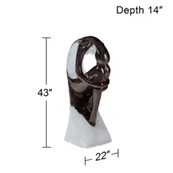 John Timberland Graceful Form Modern Zen Bubbler Curled Female Outdoor Floor Water Fountain With LED Light 43" For Yard Garden Patio Home Deck Porch 16 John Timberland Graceful Form Modern Zen Bubbler Curled Female Outdoor Floor Water Fountain With LED Light 43" For Yard Garden Patio Home Deck Porch -John Timberland GUEST 70bb7858 fb26 4bfd a2de 0288f375eb77