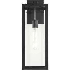 John Timberland Titan Modern Outdoor Wall Light Fixture Mystic Black 20" Clear Glass For Post Exterior Barn Deck House Porch Yard Patio Home Outside -John Timberland GUEST 71f04f57 570c 4aaf 9537 078d70568d99